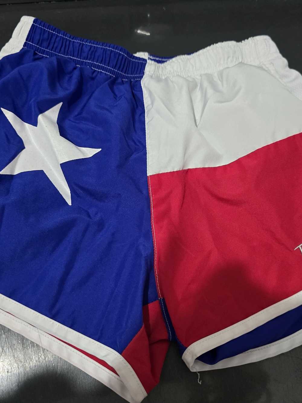 Kids Patriotic Blue, White & Red Swim Trunks